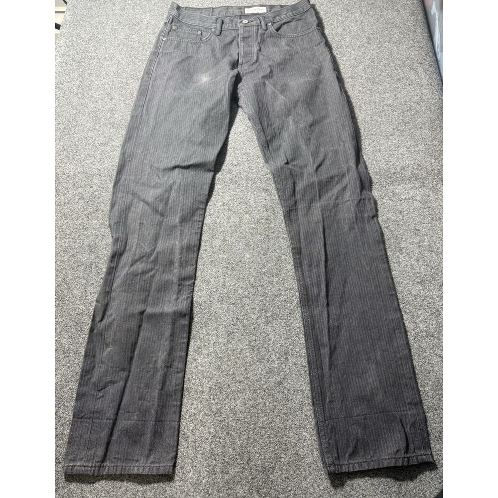 GUSTIN California Straight Raw 116699 Selvedge Jeans 35 X 34.5 Gray